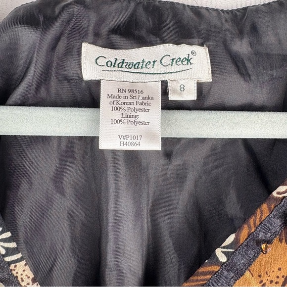 Coldwater Creek Multicolor Floral Mini Dress Sleeveless Drop Waist Beaded Size 8 - Picture 4 of 12